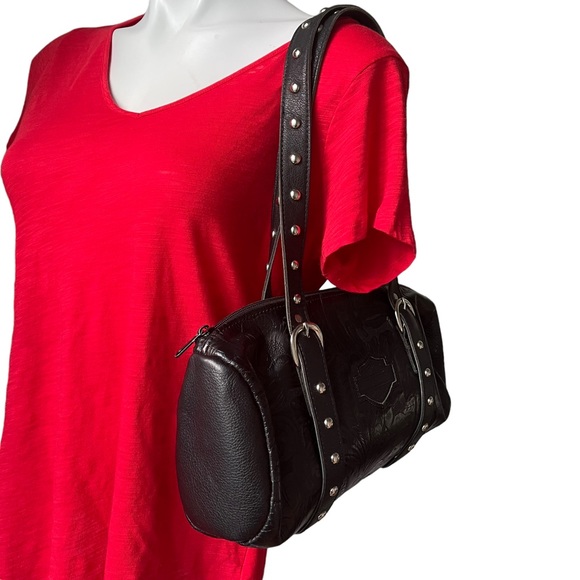 HarleyDavidson Bags Vintage Harleydavidson Embossed Black Leather